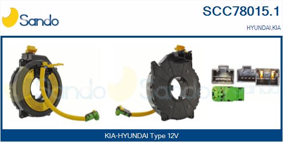Molla spiroelicoidale, airbag SANDO SCC78015.1