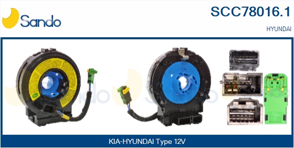 Molla spiroelicoidale, airbag SANDO SCC78016.1