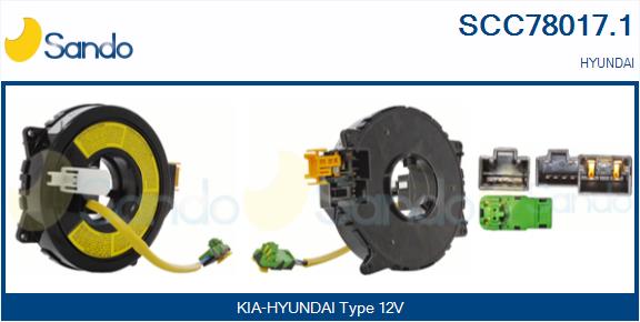 Molla spiroelicoidale, airbag SANDO SCC78017.1