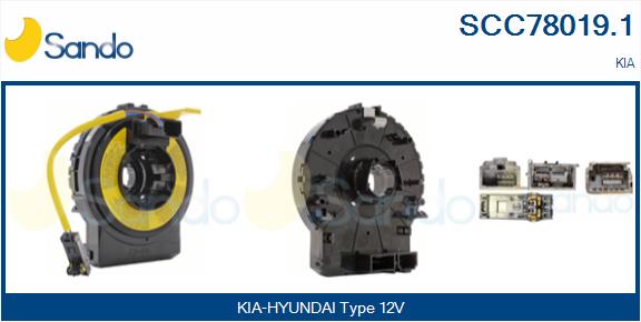 Molla spiroelicoidale, airbag SANDO SCC78019.1