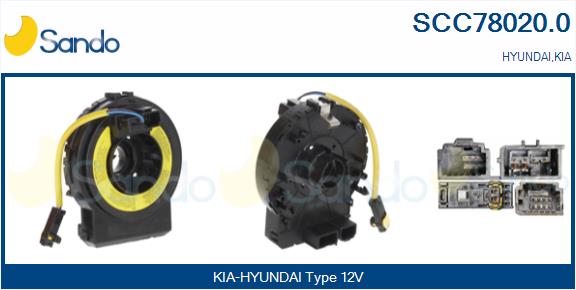 Molla spiroelicoidale, airbag SANDO SCC78020.0