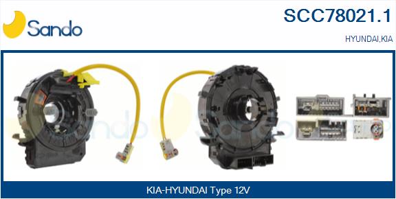 Molla spiroelicoidale, airbag SANDO SCC78021.1