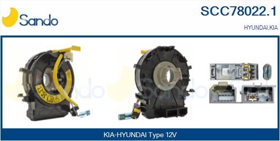 Molla spiroelicoidale, airbag SANDO SCC78022.1