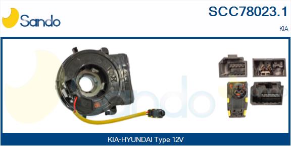Molla spiroelicoidale, airbag SANDO SCC78023.1