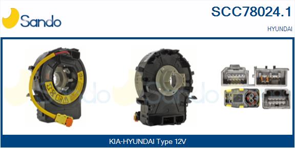 Molla spiroelicoidale, airbag SANDO SCC78024.1