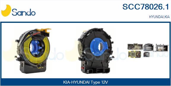 Molla spiroelicoidale, airbag SANDO SCC78026.1