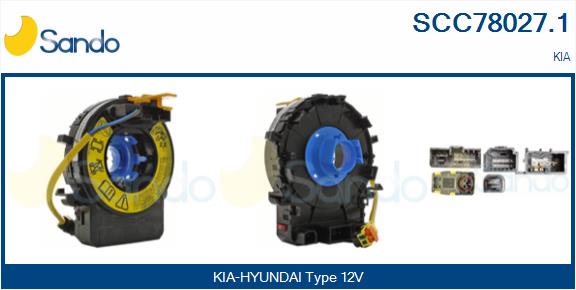 Molla spiroelicoidale, airbag SANDO SCC78027.1