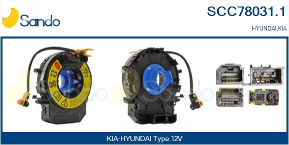 Molla spiroelicoidale, airbag SANDO SCC78031.1