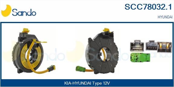 Molla spiroelicoidale, airbag SANDO SCC78032.1