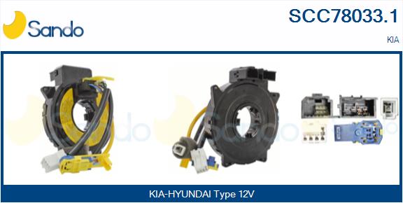Molla spiroelicoidale, airbag SANDO SCC78033.1