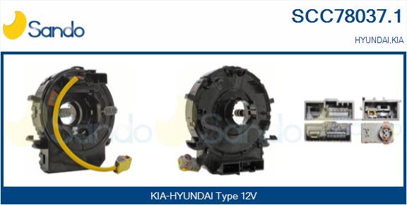 Molla spiroelicoidale, airbag SANDO SCC78037.1