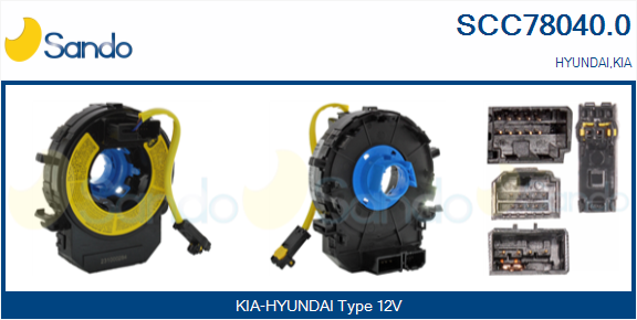 Molla spiroelicoidale, airbag SANDO SCC78040.0