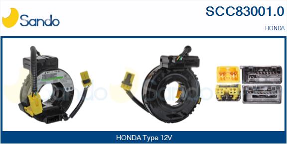 Molla spiroelicoidale, airbag SANDO SCC83001.0
