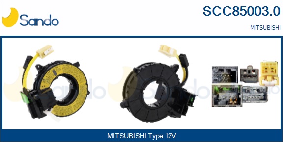 Molla spiroelicoidale, airbag SANDO SCC85003.0