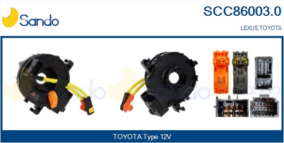Molla spiroelicoidale, airbag SANDO SCC86003.0