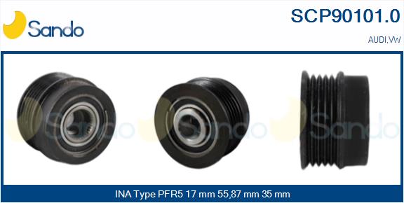 Puleggia cinghia, alternatore SANDO SCP90101.0