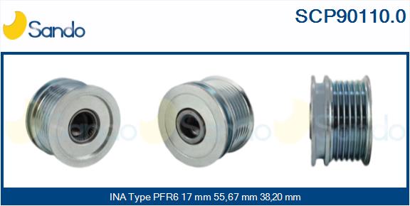 Puleggia cinghia, alternatore SANDO SCP90110.0