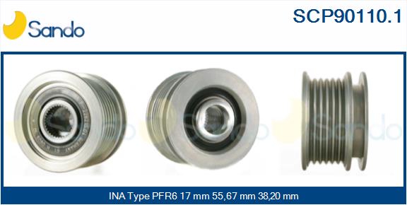 Puleggia cinghia, alternatore SANDO SCP90110.1