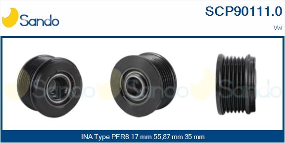 Puleggia cinghia, alternatore SANDO SCP90111.0