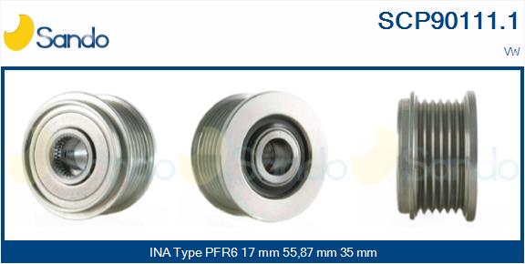 Puleggia cinghia, alternatore SANDO SCP90111.1
