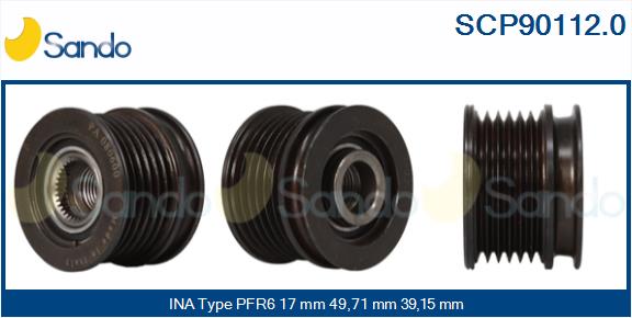 Puleggia cinghia, alternatore SANDO SCP90112.0