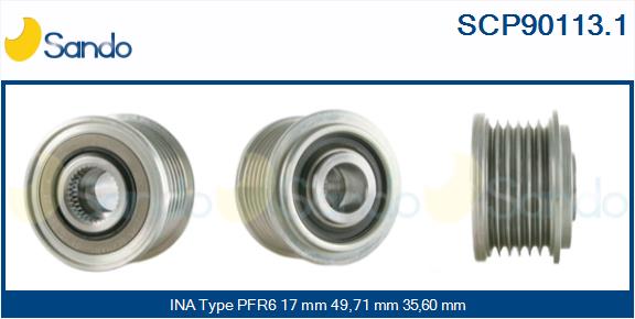 Puleggia cinghia, alternatore SANDO SCP90113.1