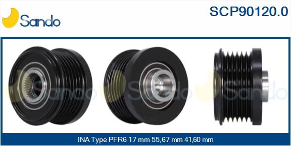 Puleggia cinghia, alternatore SANDO SCP90120.0