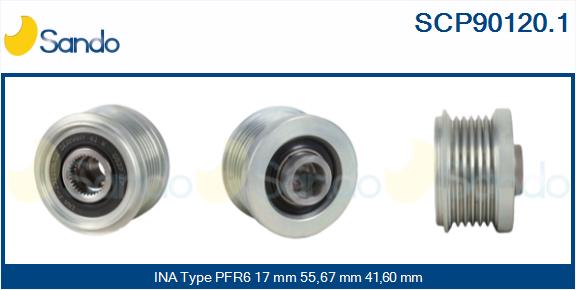 Puleggia cinghia, alternatore SANDO SCP90120.1