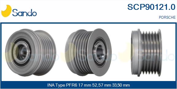 Puleggia cinghia, alternatore SANDO SCP90121.0