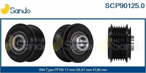 Puleggia cinghia, alternatore SANDO SCP90125.0