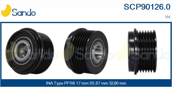Puleggia cinghia, alternatore SANDO SCP90126.0