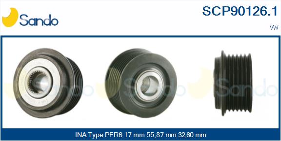 Puleggia cinghia, alternatore SANDO SCP90126.1