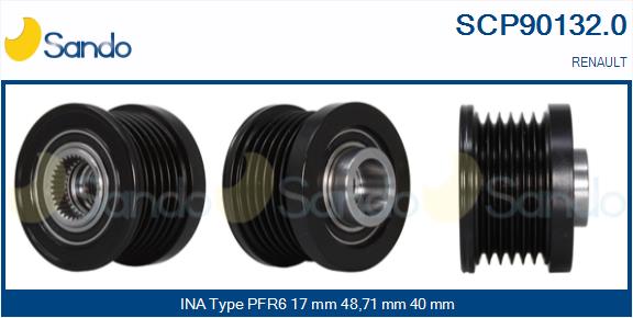 Puleggia cinghia, alternatore SANDO SCP90132.0