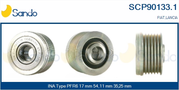 Puleggia cinghia, alternatore SANDO SCP90133.1
