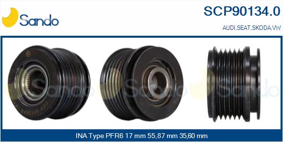 Puleggia cinghia, alternatore SANDO SCP90134.0