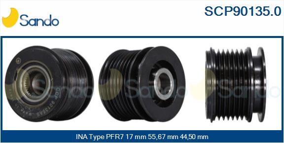 Puleggia cinghia, alternatore SANDO SCP90135.0