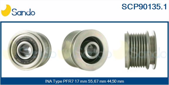 Puleggia cinghia, alternatore SANDO SCP90135.1