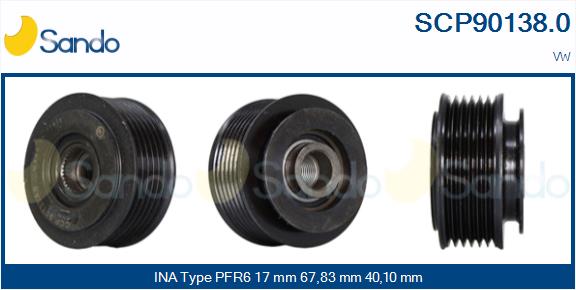 Puleggia cinghia, alternatore SANDO SCP90138.0