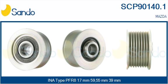 Puleggia cinghia, alternatore SANDO SCP90140.1