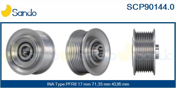 Puleggia cinghia, alternatore SANDO SCP90144.0