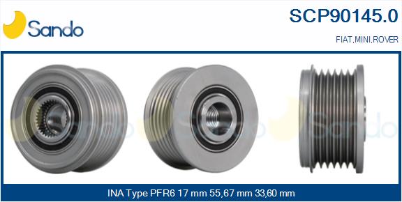 Puleggia cinghia, alternatore SANDO SCP90145.0