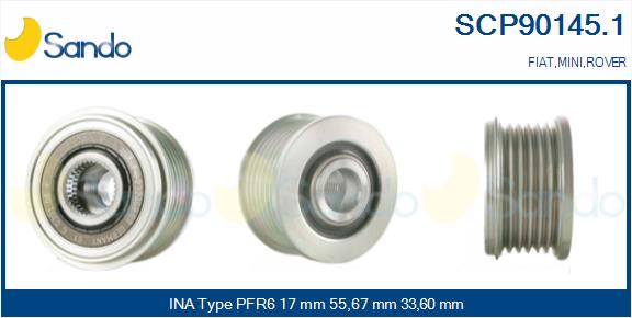 Puleggia cinghia, alternatore SANDO SCP90145.1