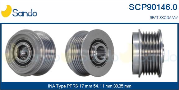 Puleggia cinghia, alternatore SANDO SCP90146.0