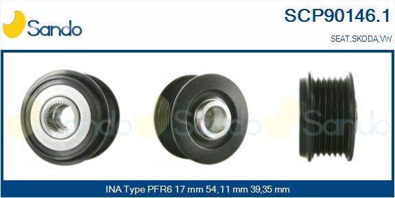 Puleggia cinghia, alternatore SANDO SCP90146.1
