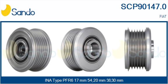 Puleggia cinghia, alternatore SANDO SCP90147.0