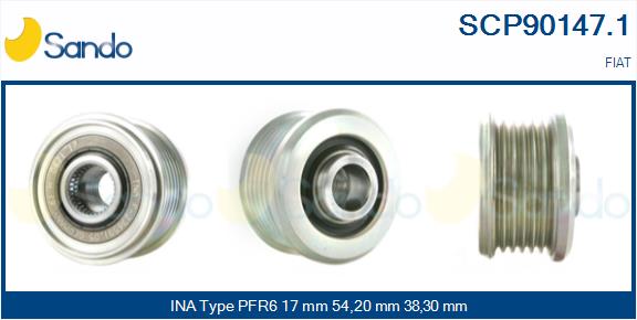 Puleggia cinghia, alternatore SANDO SCP90147.1