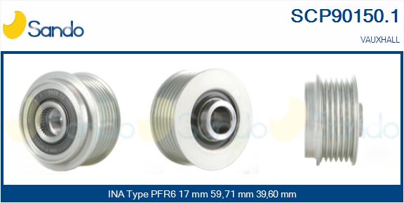 Puleggia cinghia, alternatore SANDO SCP90150.1