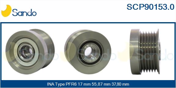 Puleggia cinghia, alternatore SANDO SCP90153.0