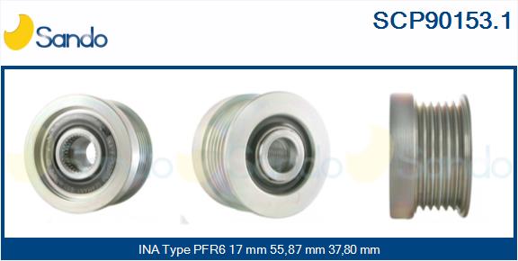 Puleggia cinghia, alternatore SANDO SCP90153.1