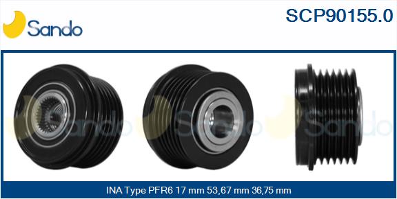 Puleggia cinghia, alternatore SANDO SCP90155.0